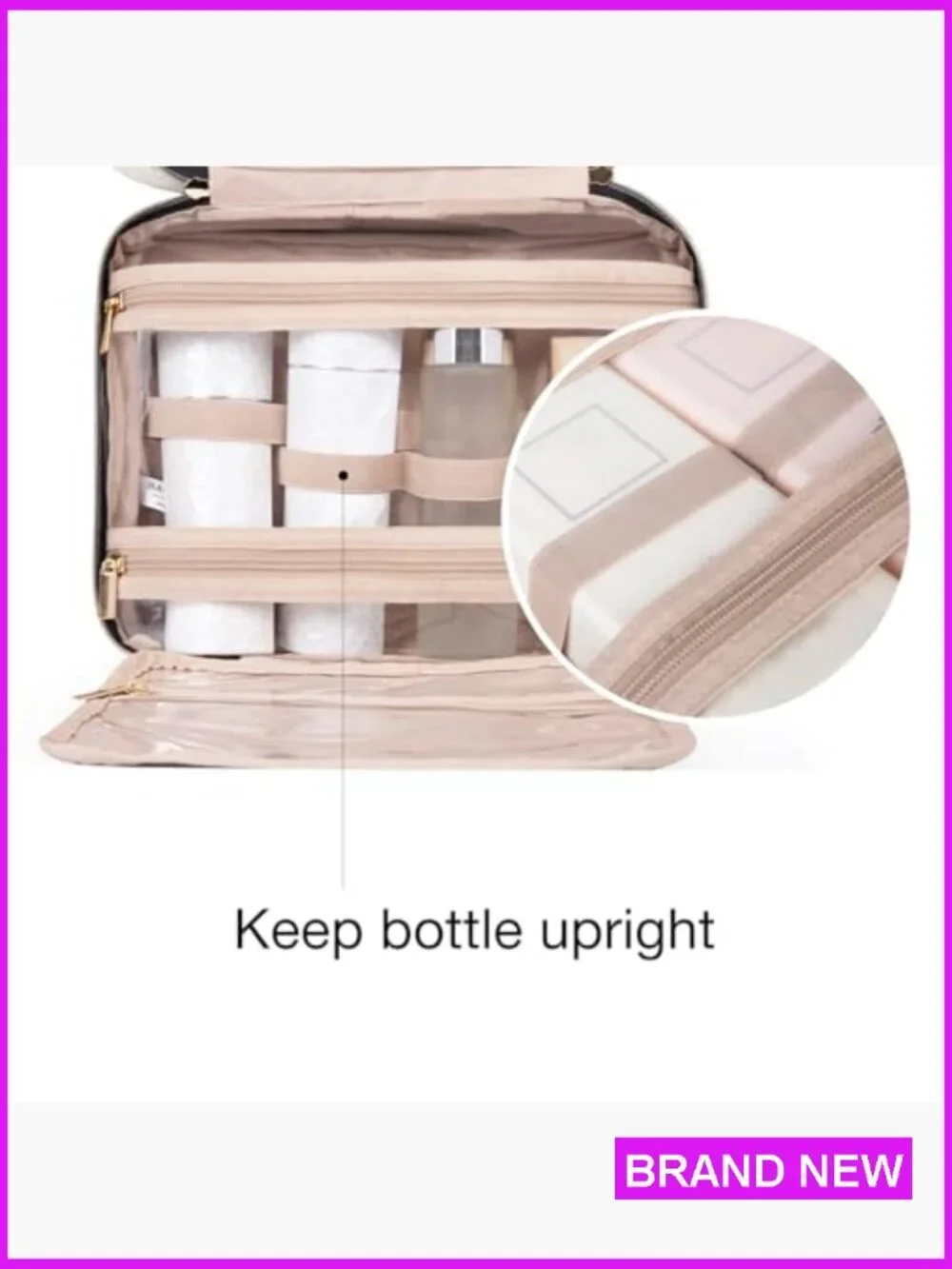 Hanging Toiletry Bag Travel Organizer Cosmetic Case Makeup Shampoo Accessories